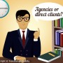 translation agencies or direct clients